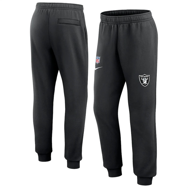 Men's Las Vegas Raiders Black Chop Block Fleece Sweatpants Men's Las Vegas Raiders Black Chop Block Fleece Sweatpants